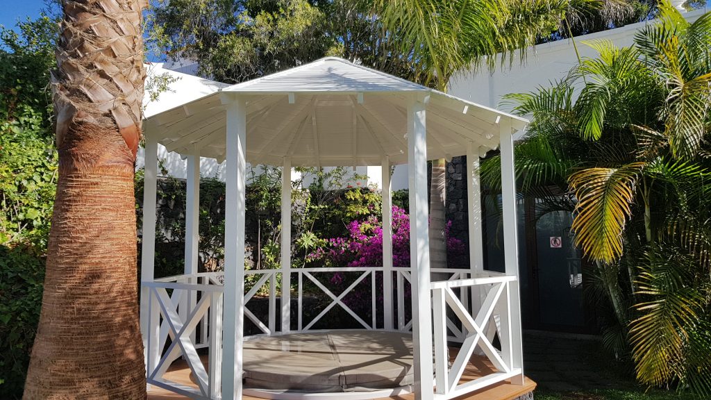 Pergola aluminio blanco - Aluminios Valle S.L.